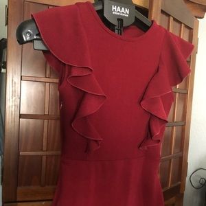 Slightly used red dress Xs